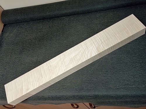 Flamed maple neck blank - flamed,