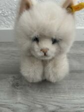 Steiff Katze weiß mit blauen