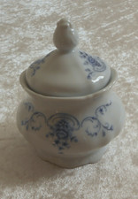 Mitterteich Bavaria Zuckerdose mit Deckel "Linderhof 2350 - blau"