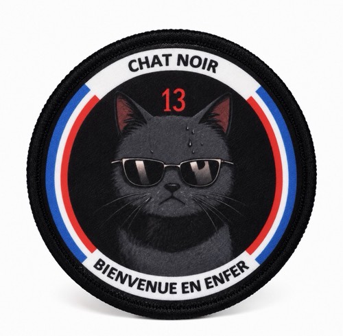Aufnäher katze schwarz - katze, 13