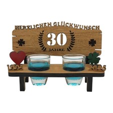 Schnapsbank Eiche mit Gravur &