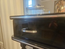 Antike Schrankgriffe, Möbelgriff,  Kommode Metall silber im Bauhaus Stil