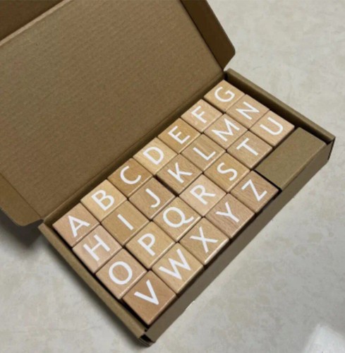 Stück holz alphabet - 26,