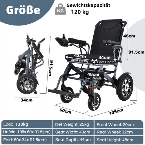Elektrischer rollstuhl 250w - elektrischer,