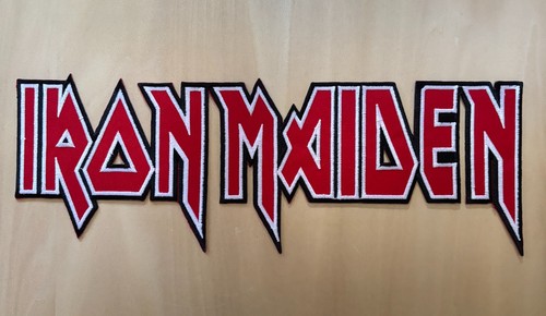 Iron maiden logo patch - iron,