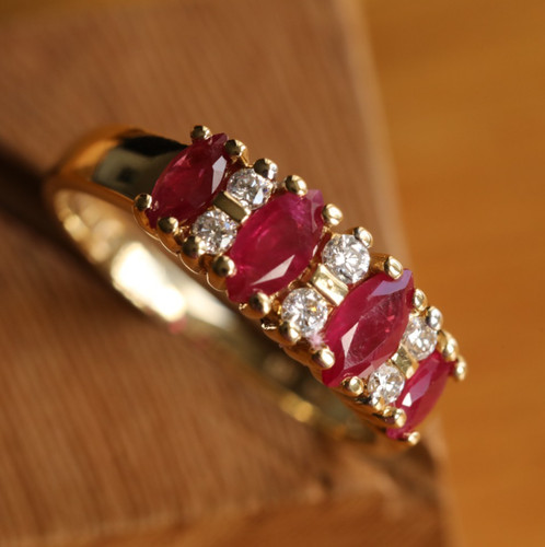 18kt massiver gelbgold - 18kt, ring