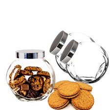 XL Bonboniere 2L groß mit Deckel Bonbonglas für Süßigkeiten Keksdose Vorratsglas