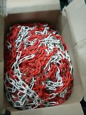 Gebraucht  Absperrkette Kunststoffkette Plastikkette Warnkette Meterware €1/m