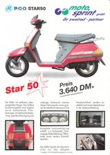 P + PGO Star 50 + Prospekt flyer + 1 Blatt / 2 Seiten 