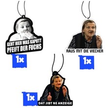 3er Set Karin Ritter Duftbaum/Auto Lufterfrischer/Lemon,Chanel,Forest Rain—