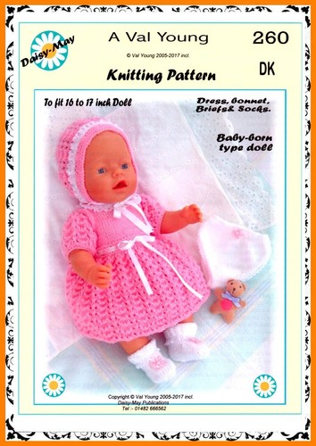 Puppen strickmuster 260 für - 1,