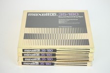 4 pieces Maxell 35-180 UD tapes reels Aluspule Tonband 26,5 cm