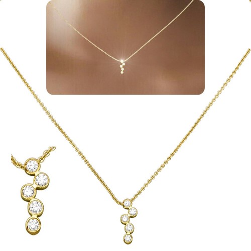 Damen halskette 750 echt gold - 750,
