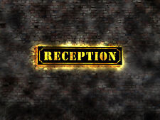 LED Wand Leuchtreklame kein Glas Empfang Hotel Motel Leuchte Art Deco Pension Schlaf