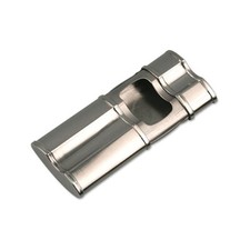 Taschenaschenbecher Passatore aus Chrom satiniert in silbermetallic matt