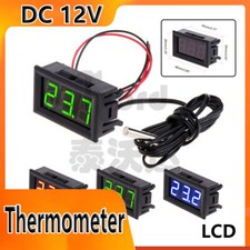 Thermometer Temperatur Anzeige Digital 1m Kabel LCD mini Thermometer mit Fühler