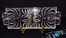 Kuchenplatte, Königskuchenplatte, Stollen Platte Glas, Servierplatte D 1191