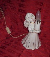 Bozener Engel Lampe Vintage elektrisch mit Schalter Tischlampe Weihnachten Gesch