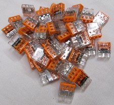 Wago Steckklemmen 50 Stück 3 x 1,5 2273-203 Lüsterklemme Verbinder Kabel Abzwei