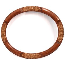 Bilderrahmen oval holz braun - bilderrahmen,
