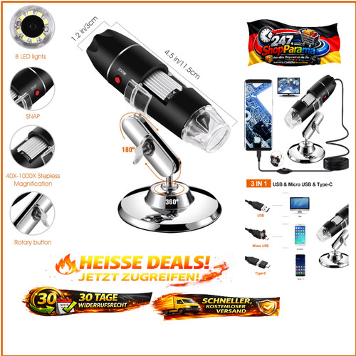 Usb mikroskop 40x - usb, 40x-1000x
