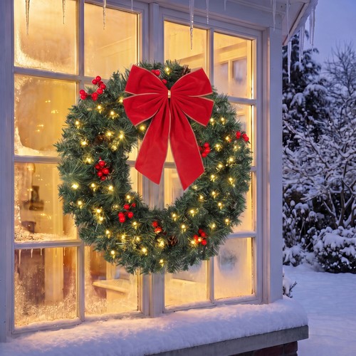 Homcom weihnachtskranz cm - homcom,