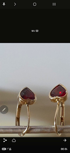Ohrringe 333 gold karat mit - 8,