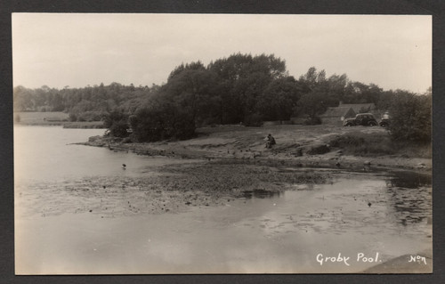 Postkarte groby pool bei - groby,
