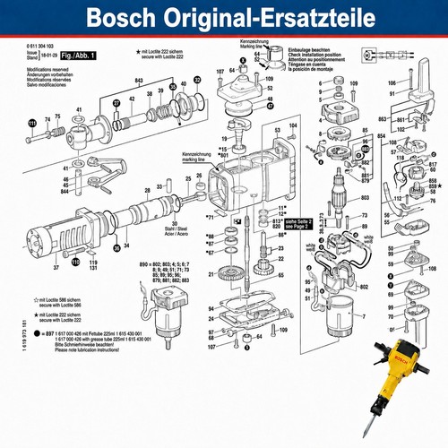 Bosch gsh ersatzteile - bosch, –