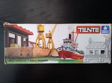 TENTE REF. 0621 - MUELLE Y BOAT PESQUERO - UNVOLLSTÄNDIG - 70ER JAHRE - SEHR ...