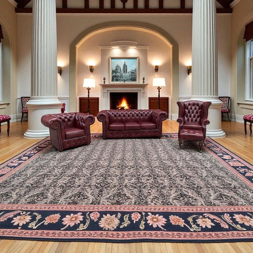 Chesterfield leder set - chesterfield,