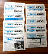 10x Unternehmens-Kurier, Stahl- und Walzwerk Riesa AG,  April-August  1991