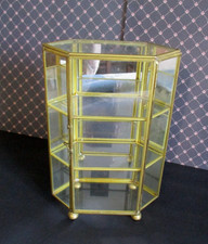 Kleine Vitrine 6eckig Glas