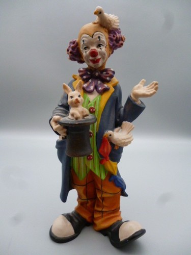 Holz clown geschnitzt - , geschnitzt-
