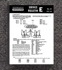 SERVICE BULLETIN FITS 1967