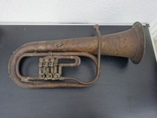 Altes Tenorhorn Länge ca. 69 cm Trichter ca. 22 cm