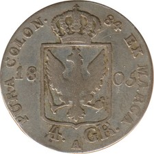 Preussen 4 Groschen 1805 A Friedrich Wilhelm III Silber*