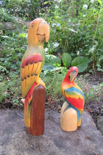 Vögel aus balsaholz papagai - 2,