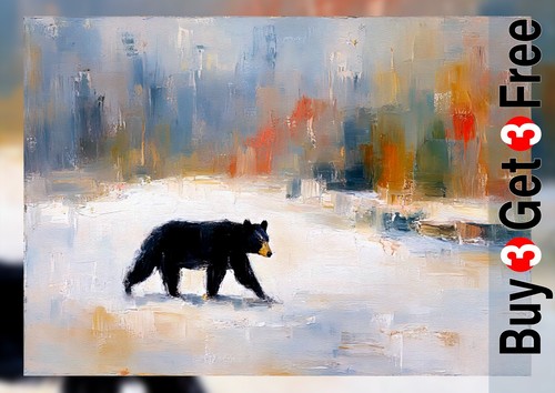 Einsamer schwarzbär zoll - schwarzbär, 5