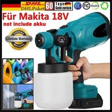 18V Akku Farbspritzgerät Airless-HVLP Elektro Spritzpistolen Set Spritzpistole