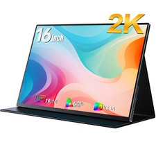 UPERFECT Tragbarer 16-Zoll-Gaming-Monitor 2K 2560 * 1600 für Xbox PS 4 5 Switch