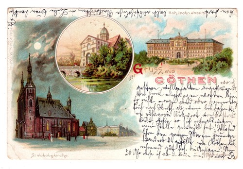 Cöthen st jakobskirche - ak,, cöthen,