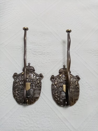 Vintage messing wandhaken - vintage,