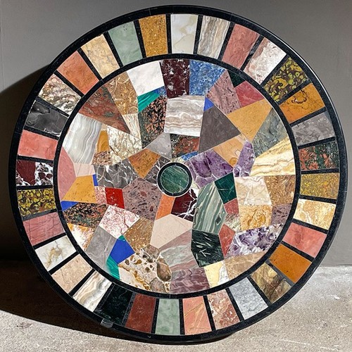 Rund marmor inlay - rund,