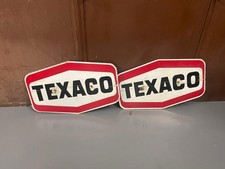 2 Alte texaco Schilder Tankstelle