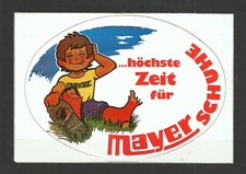 Alter Aufkleber Mayer Schuhe