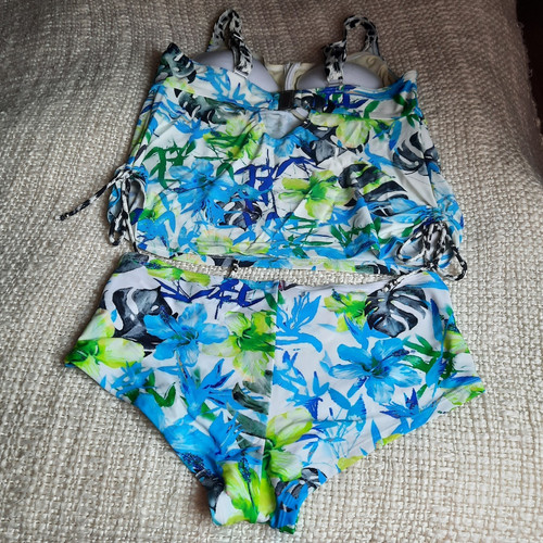 Damen tankini teilig m l - tankini, 2-teilig