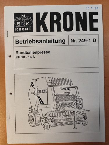 Krone rundballenpresse - rundballenpresse,