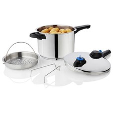 ERNESTO Schnellkochtopf Kochtopf Topf 22cm 6Liter alle Herdarten inkl. Induktion