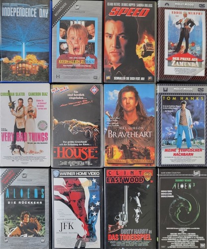 Vhs kasetten set konvolut - kasetten,